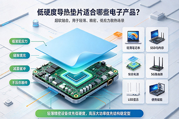 低硬度导热垫片适合哪些电子产品？