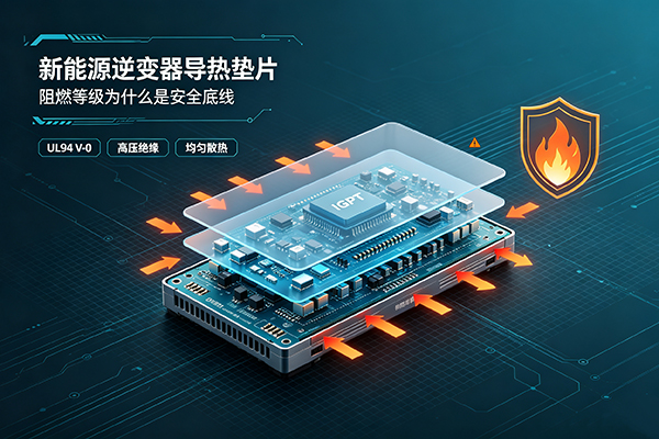 新能源逆变器选用导热垫片，阻燃等级重要吗？